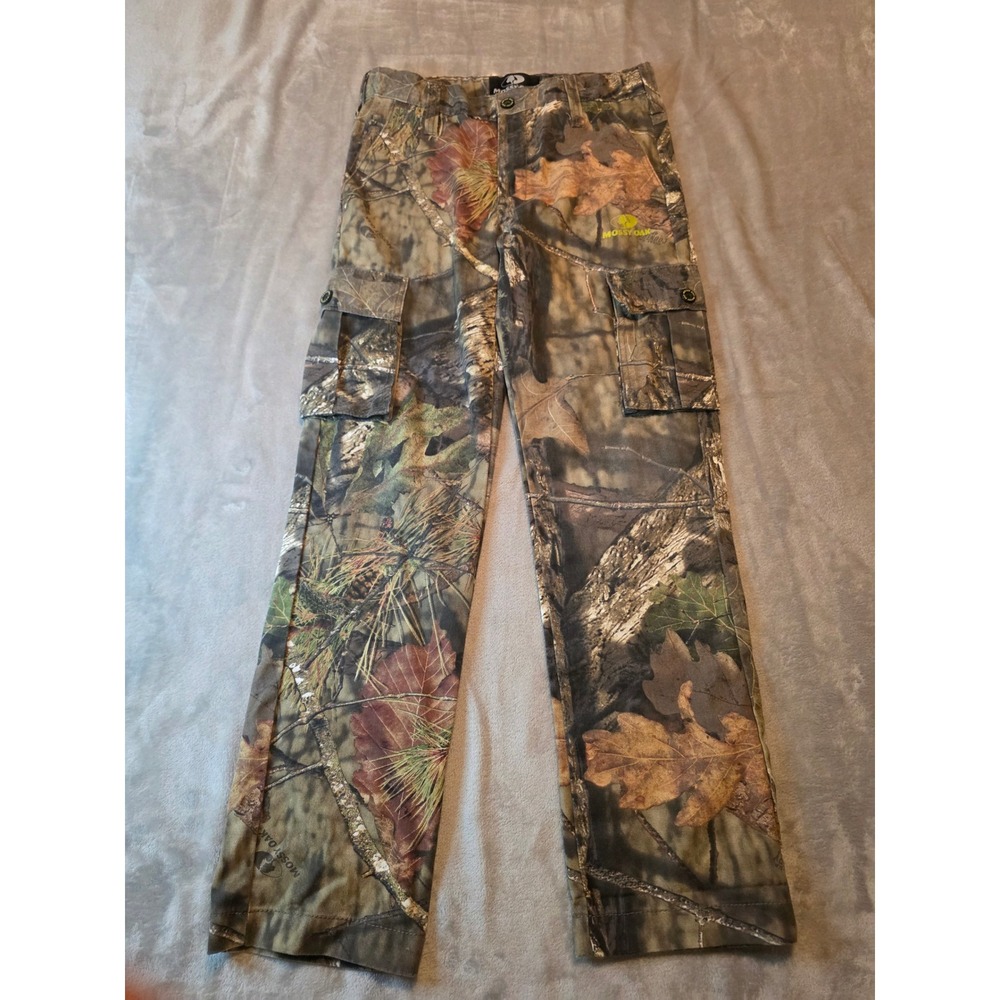 Mossy Oak Cargo Pants Boys XL 14/16 Camo Hunting Outdoor Trousers